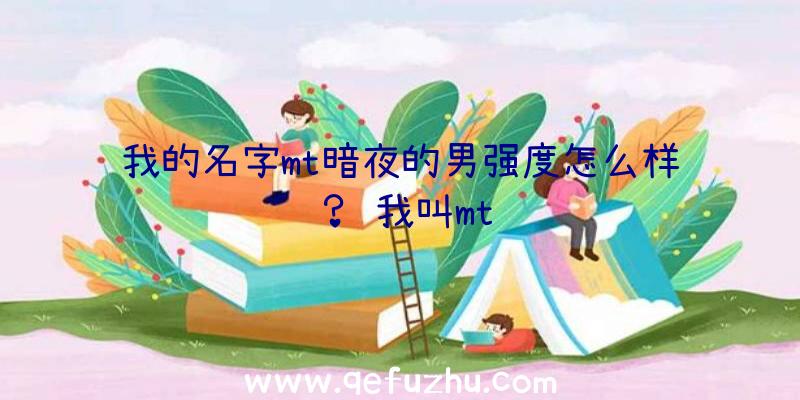 我的名字mt暗夜的男强度怎么样？